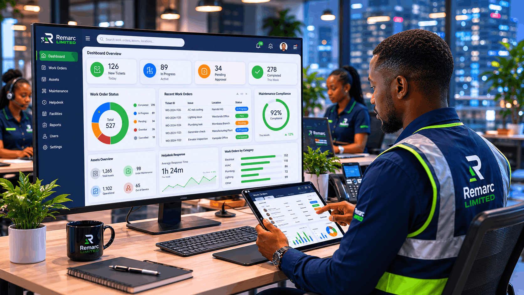 Automated Helpdesk - Remarc Limited facility management service